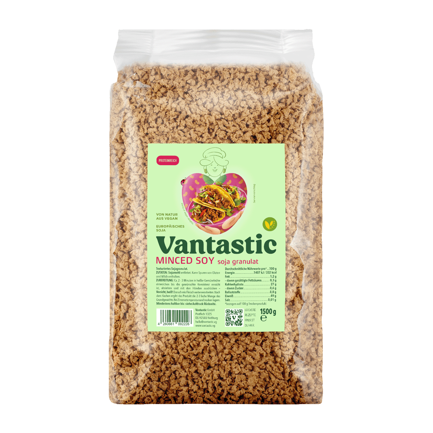 Minced Soy, 1.5kg