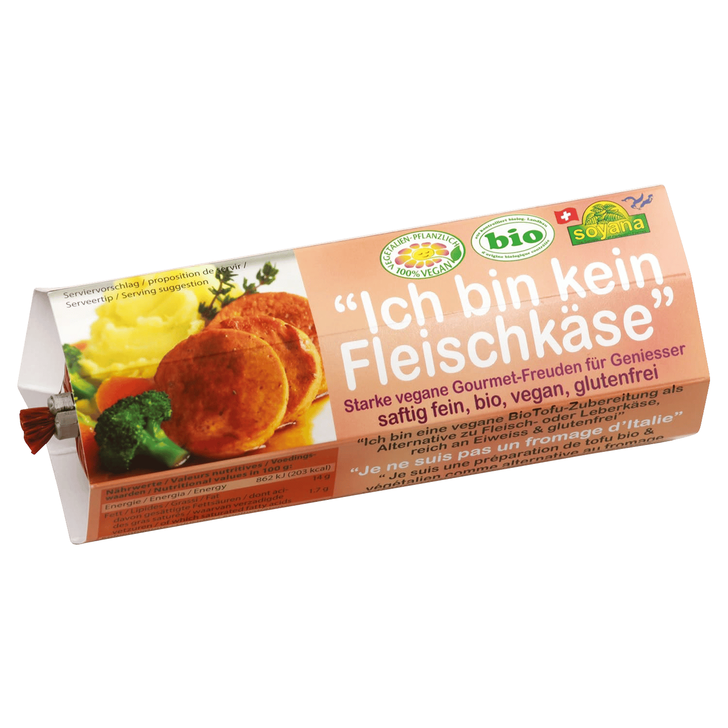 "Ich Bin Kein Fleischkäse" Vegane Alternative zu Fleisch- oder Leberkäse, BIO, 200g