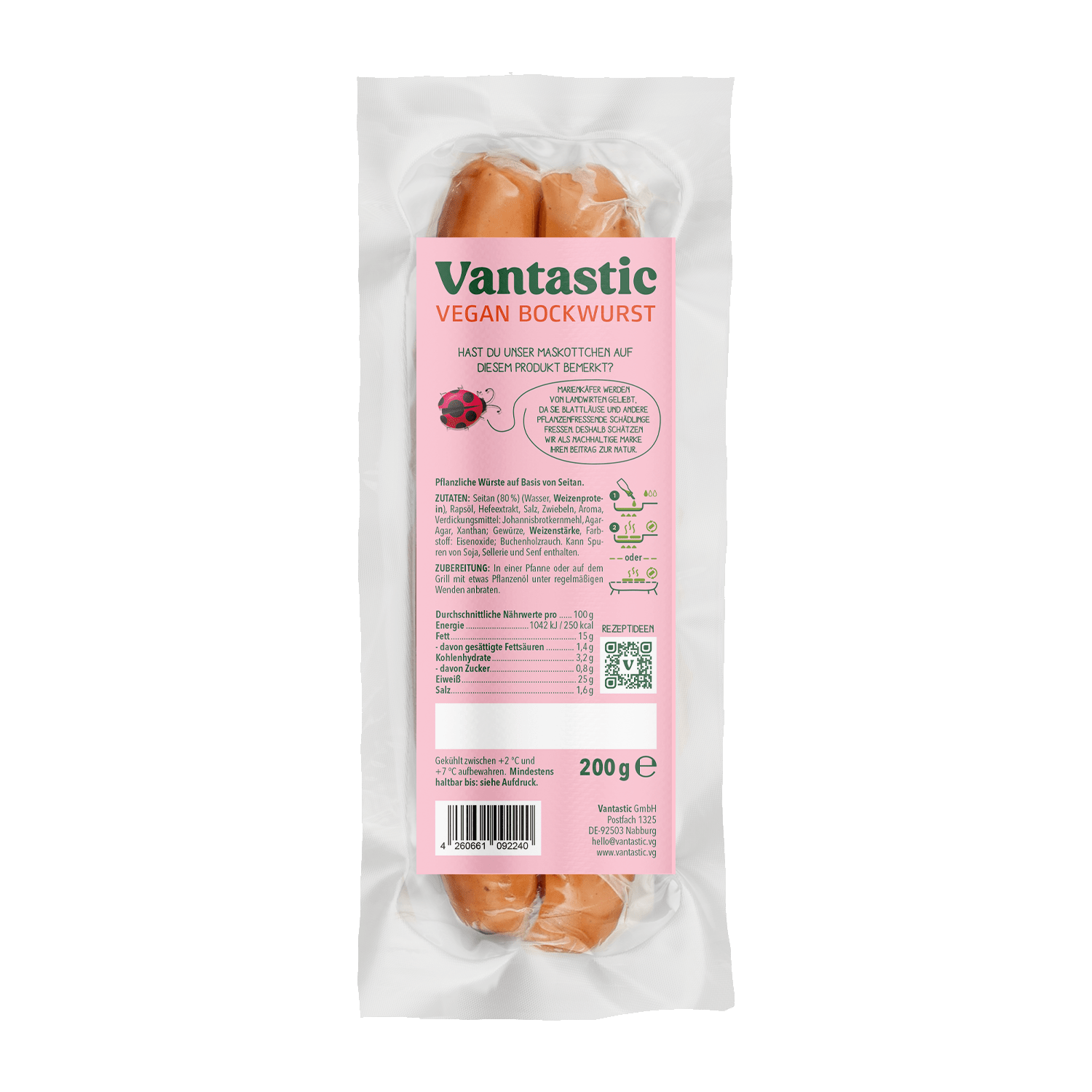 Vegan Bockwurst, 200g