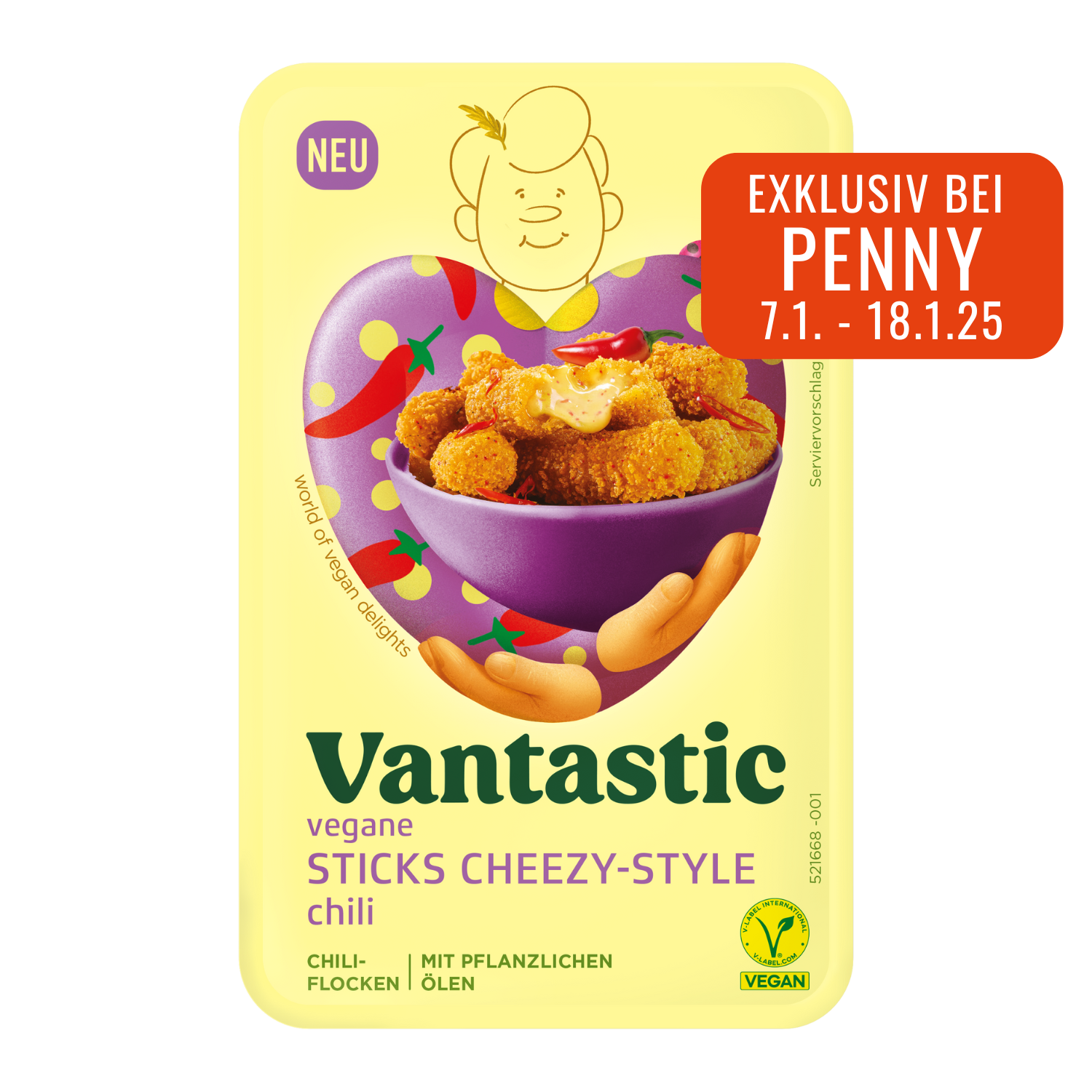 Vegane Sticks Cheezy-Style Chili, 150g