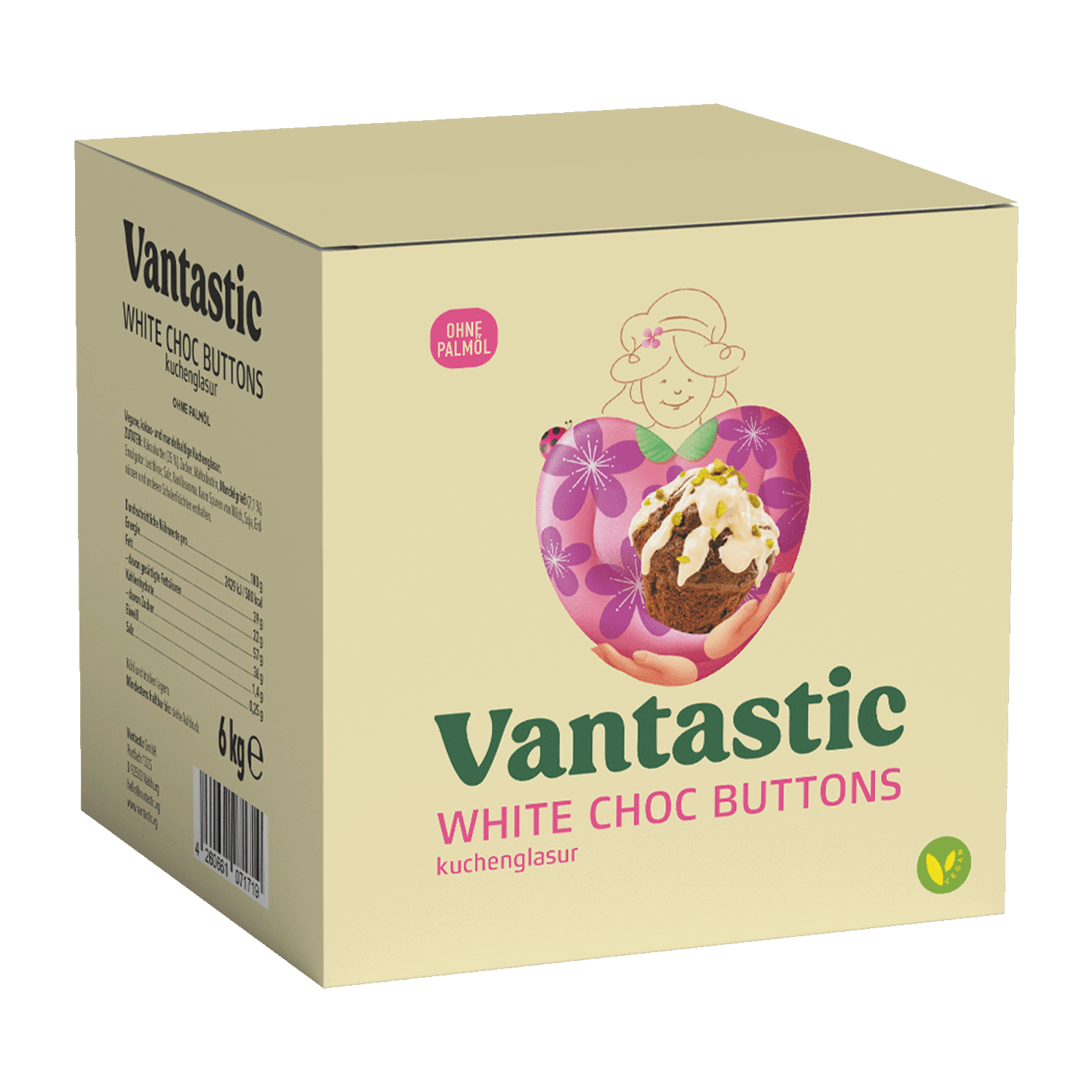 White Choc Buttons Großpack, 6kg